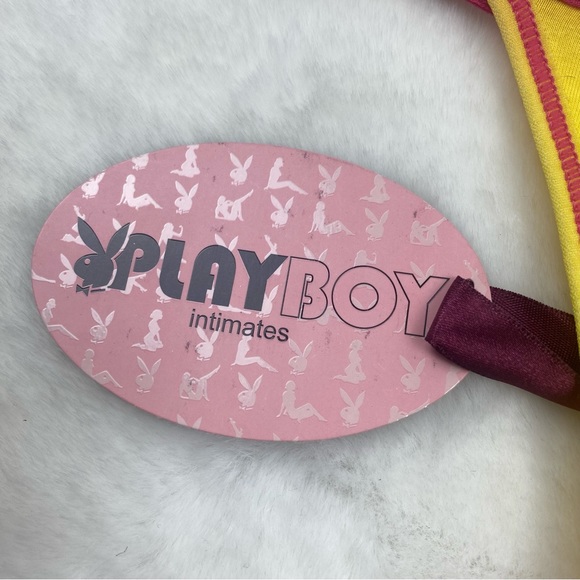 NWT Vintage Playboy 'Super Heroes!' Bright Neon Thong - Picture 3 of 5